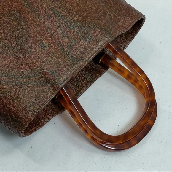 AUTH Etro Handbag Tote With Pouch - Picture 3 of 8